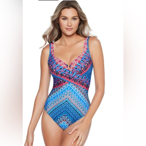 COPY - MIRACLESUIT Criss Cross Escape One Piece Swimsuit - Picture 2 of 7
